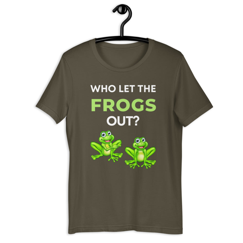 Who Let The Frogs Out? T-Shirt - Frogs Enthusiasts - Funny Frog Shirt - Love Music Who let The Frog Out? Classic T-Shirt