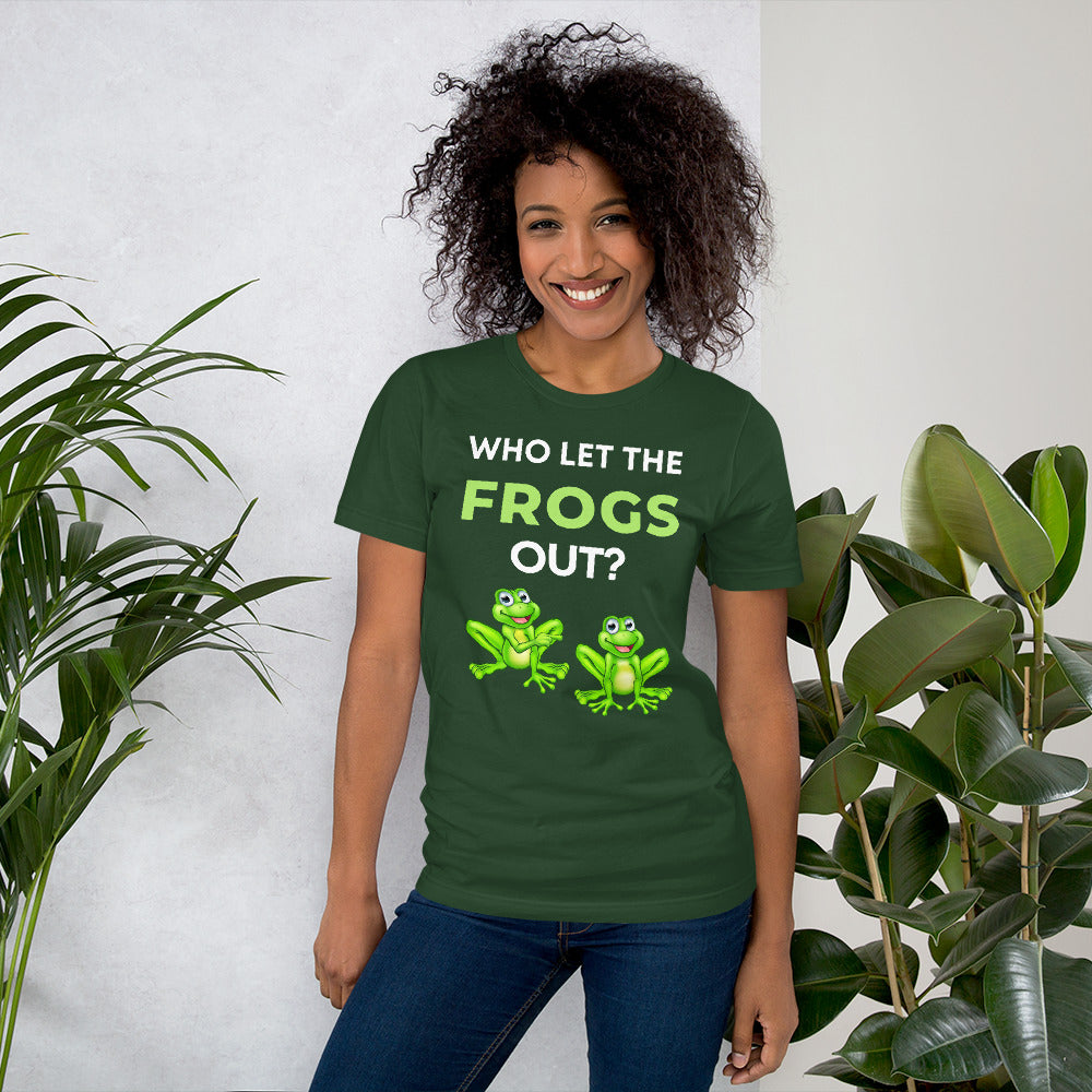 Who Let The Frogs Out? T-Shirt - Frogs Enthusiasts - Funny Frog Shirt - Love Music Who let The Frog Out? Classic T-Shirt