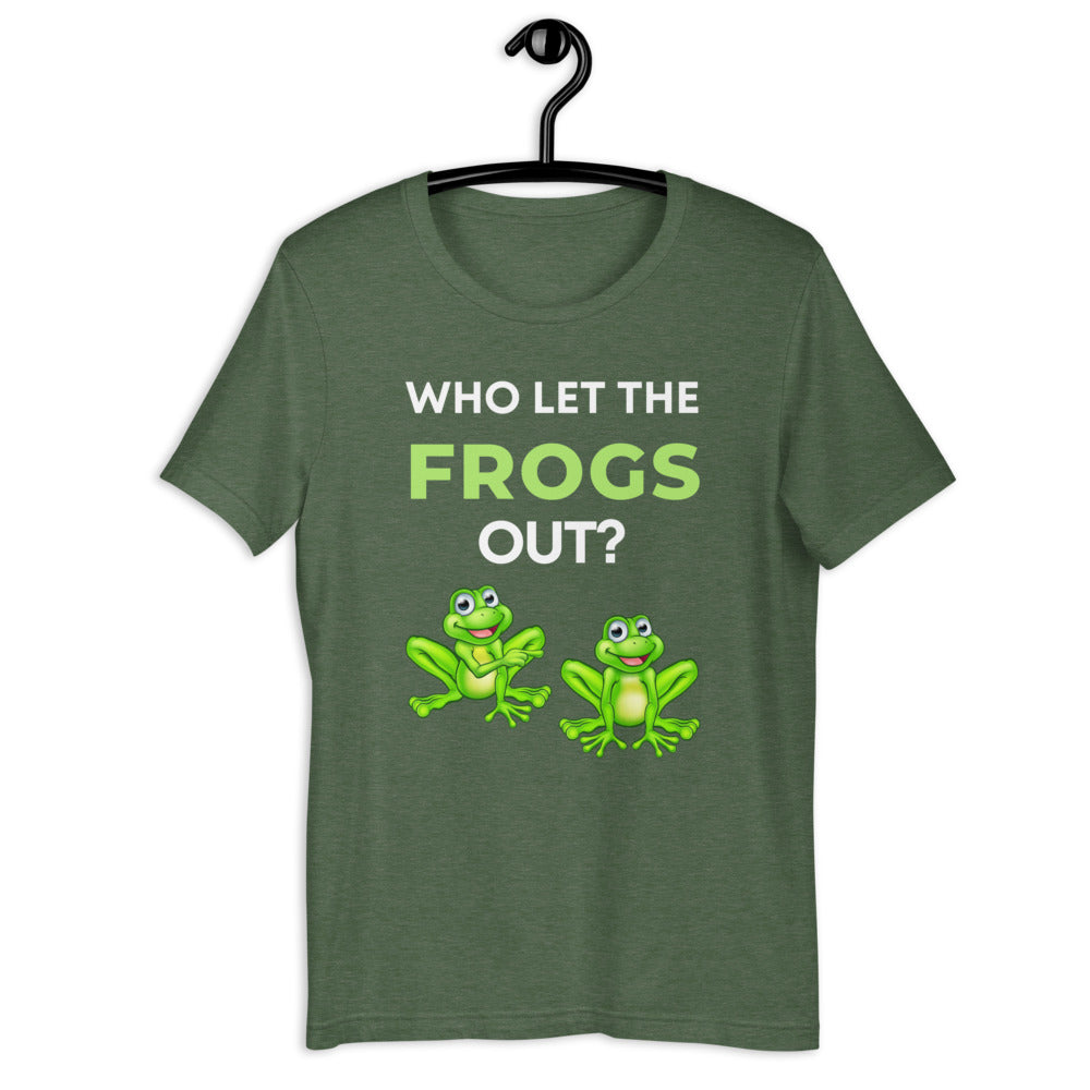 Who Let The Frogs Out? T-Shirt - Frogs Enthusiasts - Funny Frog Shirt - Love Music Who let The Frog Out? Classic T-Shirt