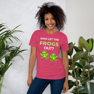 Who Let The Frogs Out? T-Shirt - Frogs Enthusiasts - Funny Frog Shirt - Love Music Who let The Frog Out? Classic T-Shirt