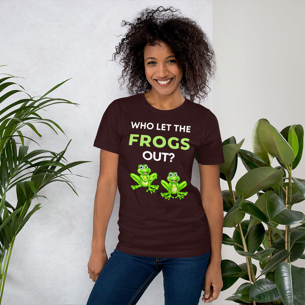 Who Let The Frogs Out? T-Shirt - Frogs Enthusiasts - Funny Frog Shirt - Love Music Who let The Frog Out? Classic T-Shirt