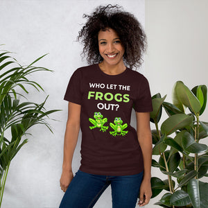 Who Let The Frogs Out? T-Shirt - Frogs Enthusiasts - Funny Frog Shirt - Love Music Who let The Frog Out? Classic T-Shirt